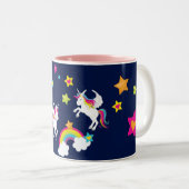 Unicorn Rainbow Stars. Fairy Tale Mok (Voorkant rechts)
