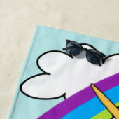 Unicorn Rainbow Strandlaken (In situ)