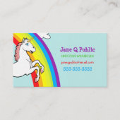 Unicorn Rainbow-Visitekaartje Visitekaartje (Voorkant)