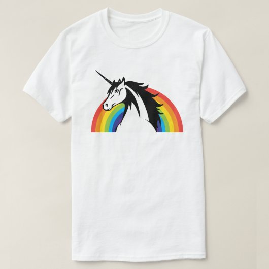 UNICORN RAINBOW, VOEG UW EIGEN FRASE TOE T-SHIRT (Design voorkant)