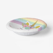 Unicorn Rainbows Birthday Party Papieren Kommen (Gebogen)