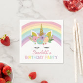 Unicorn Rainbows Birthday Party Servet (Insitu)