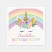 Unicorn Rainbows Birthday Party Servet (Voorkant)
