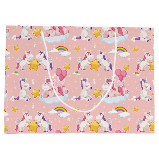 Unicorn Rainbows Groot Cadeauzakje (Achterkant)