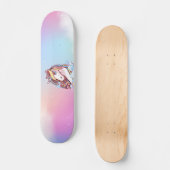 Unicorn & Rainbows Skateboard Deck (Voorkant)