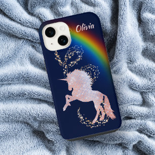 Unicorn Rainbox Stars Sparkle iPhone 14 Hoesje