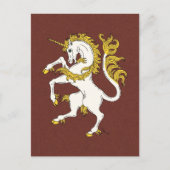 Unicorn Rampant Briefkaart (Voorkant)