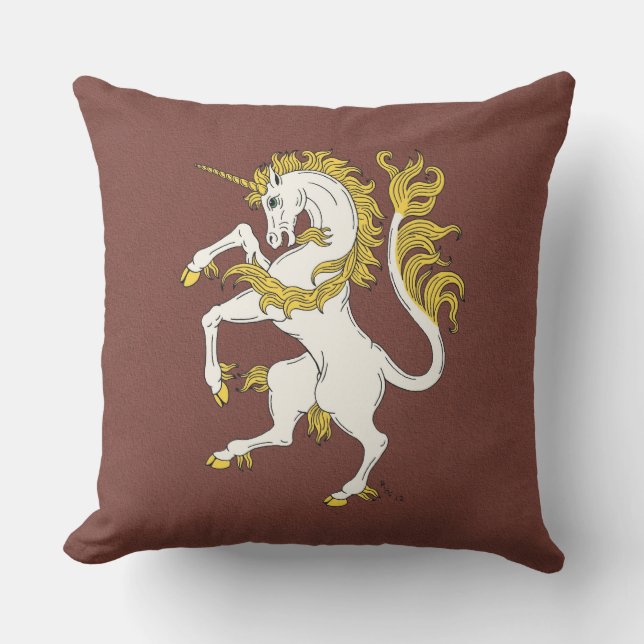 Unicorn Rampant Buitenkussen (Voorkant)