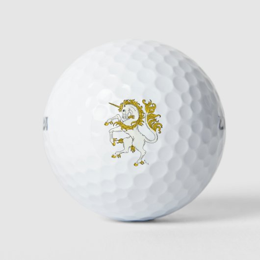 Unicorn Rampant Golfballen (Voorkant)