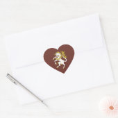 Unicorn Rampant Hart Sticker (Envelop)