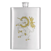 Unicorn Rampant Heupfles (Voorkant)