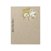 Unicorn Rampant Notitieblok (Linkerzijde)