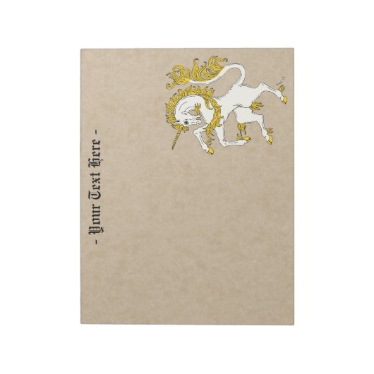 Unicorn Rampant Notitieblok (Linkerzijde)