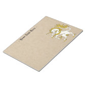 Unicorn Rampant Notitieblok (Schuin)