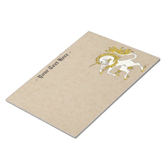 Unicorn Rampant Notitieblok (Schuin)