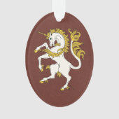 Unicorn Rampant Ornament (voorkant)