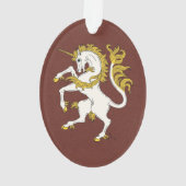 Unicorn Rampant Ornament (achterkant)