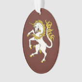 Unicorn Rampant Ornament (voorkant)