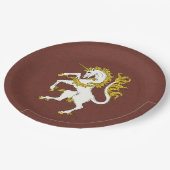 Unicorn Rampant Papieren Bordje (Gekanteld)