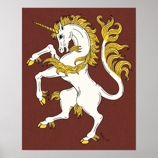 Unicorn Rampant Poster (Voorkant)