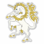 Unicorn Rampant Sticker (Voorkant)