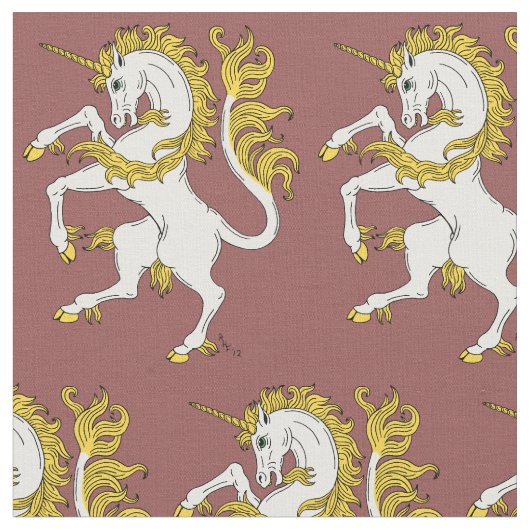 Unicorn Rampant Stof (Close Up)