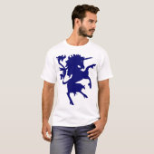 Unicorn Rampant T-shirt (Voorkant volledig)