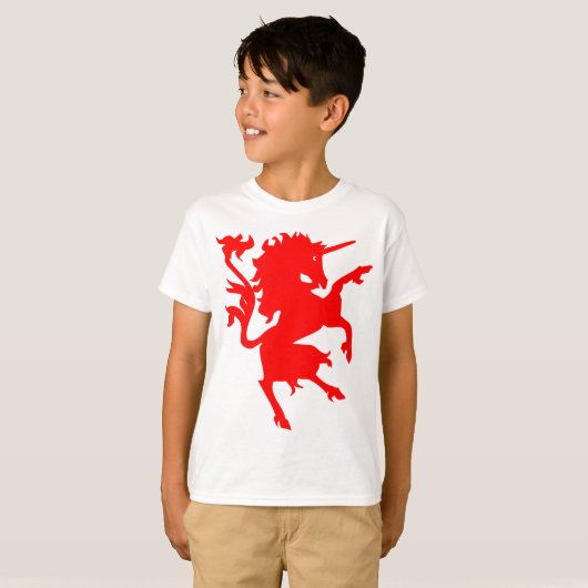 Unicorn Rampant T-shirt (Voorkant volledig)