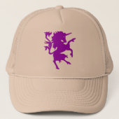 Unicorn Rampant Trucker Pet (Voorkant)