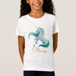 Unicorn Reader Girls’ T-shirt – gepersonaliseerde 