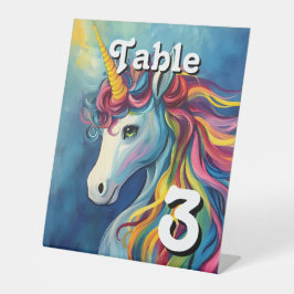 Unicorn Reclamebord Met Voetstuk