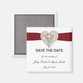 Unicorn Red Lace sparen de Datum Magnet (Voorkant / Achterkant)