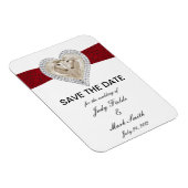 Unicorn Red Lace sparen de Datum Magnet Magneet (Rechterzijde)