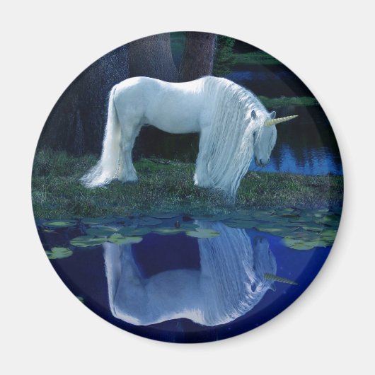 Unicorn Reflection Magneet (Voorkant)