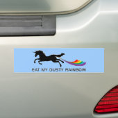 Unicorn-regenboog Bumpersticker (Op auto)