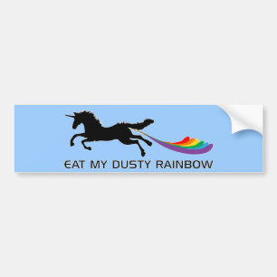 Unicorn-regenboog Bumpersticker
