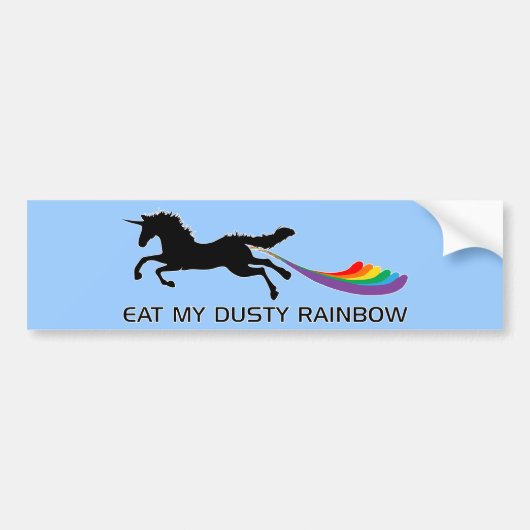 Unicorn-regenboog Bumpersticker (Voorkant)