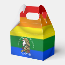 Unicorn regenboog Dank je wel voor de doos Bedankdoosjes