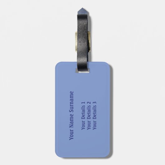 Unicorn, regenboog en wolken, op maat gesneden bagagelabel (Achterkant verticaal)