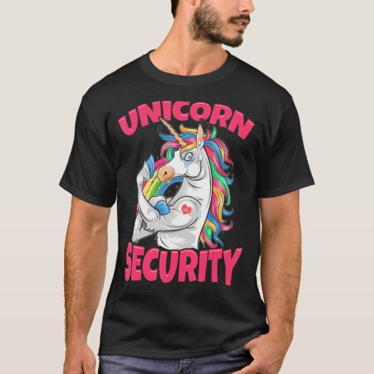 Unicorn-regenboogveiligheid T-shirt (Voorkant)