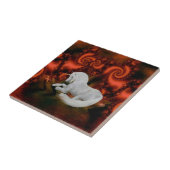 Unicorn Resting Fantasy Animal Art Tegeltje (Zijkant)