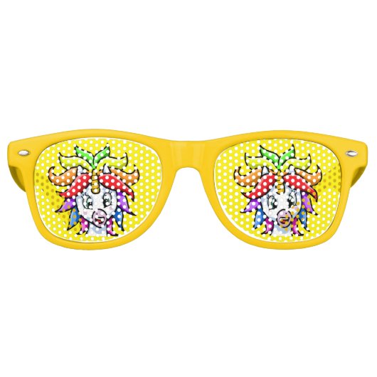 Unicorn Retro Zonnebril (Voorkant)