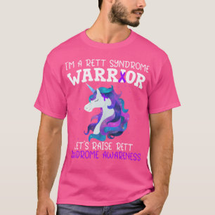 Unicorn Rett syndroom Warrior Rett syndroom Aware T-shirt