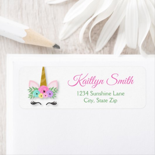 Unicorn Return Address Label (Insitu)