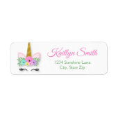 Unicorn Return Address Label (Voorkant)