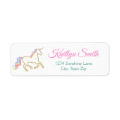 Unicorn Return Address Label (Voorkant)