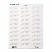 Unicorn Return Address Label (Full Sheet)