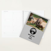 Unicorn Rhino Silhouette Monogram Planner (Display)