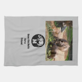 Unicorn Rhino Silhouette Monogram Theedoek (Horizontaal)