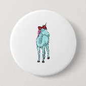 Unicorn Ribbon Ronde Button 7,6 Cm (Voorkant)